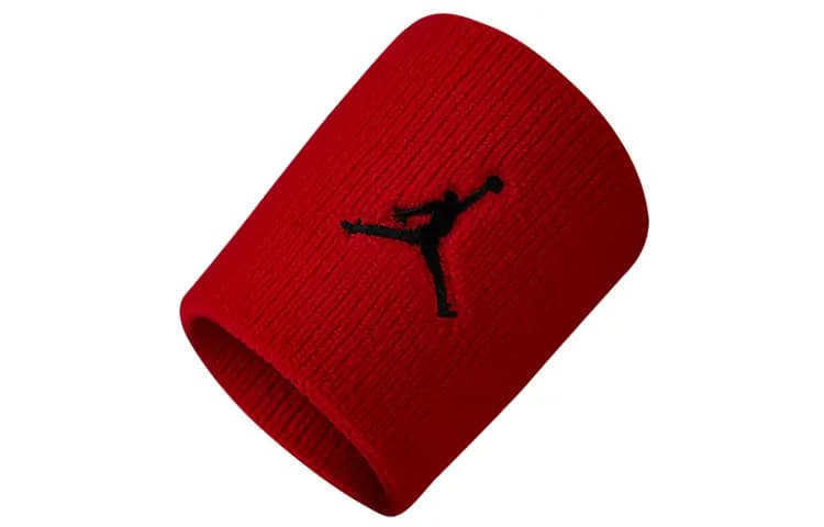 JORDAN Wristbands Unisex Gym Red/Black 2