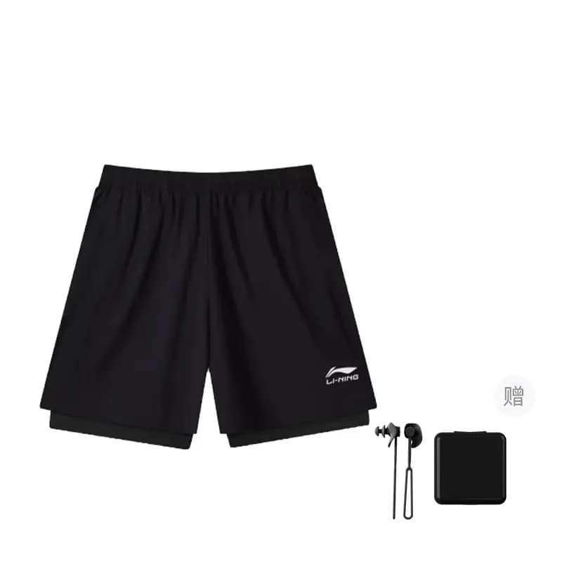 LiNing Unisex Üzgüçülük Şortu Qara 9