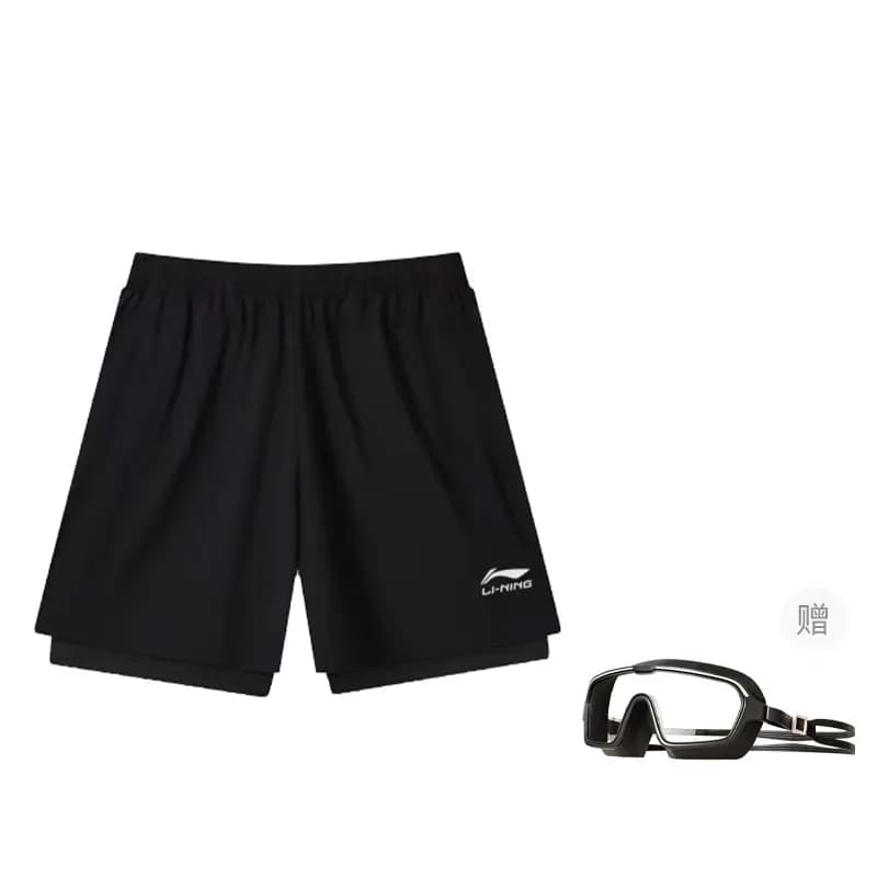 LiNing Unisex Üzgüçülük Şortu Qara 34