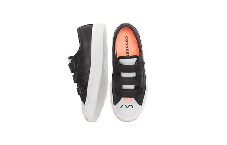 Converse Jack Purcell Uşaq Ayaqqabısı Qara/Çəhrayı 4