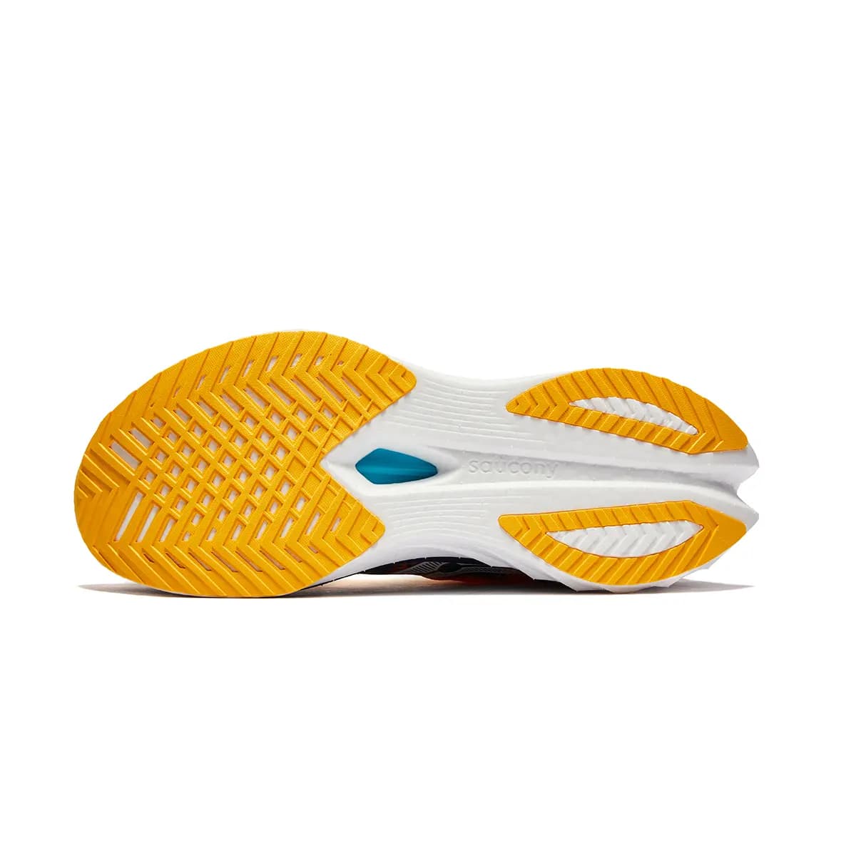 Saucony Kişi Qaçış Ayaqqabısı Sarı/Ağ/Mavi 5