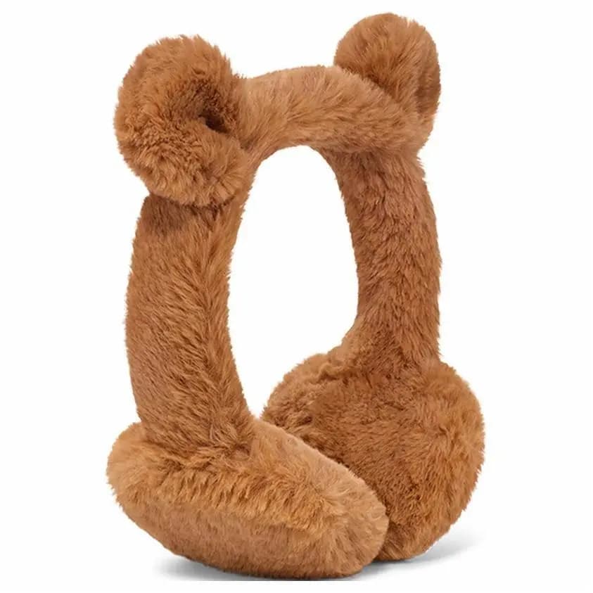 UGG Faux Fur Ear Muffs Kids' Brown 2