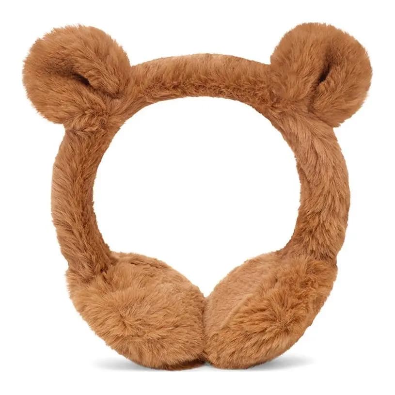 UGG Faux Fur Ear Muffs Kids' Brown