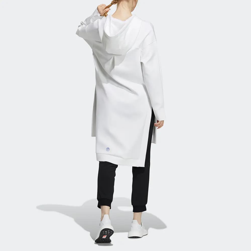 adidas Wx W Long Swt Gradient Print Mid-Length Hoodie Women's White 3