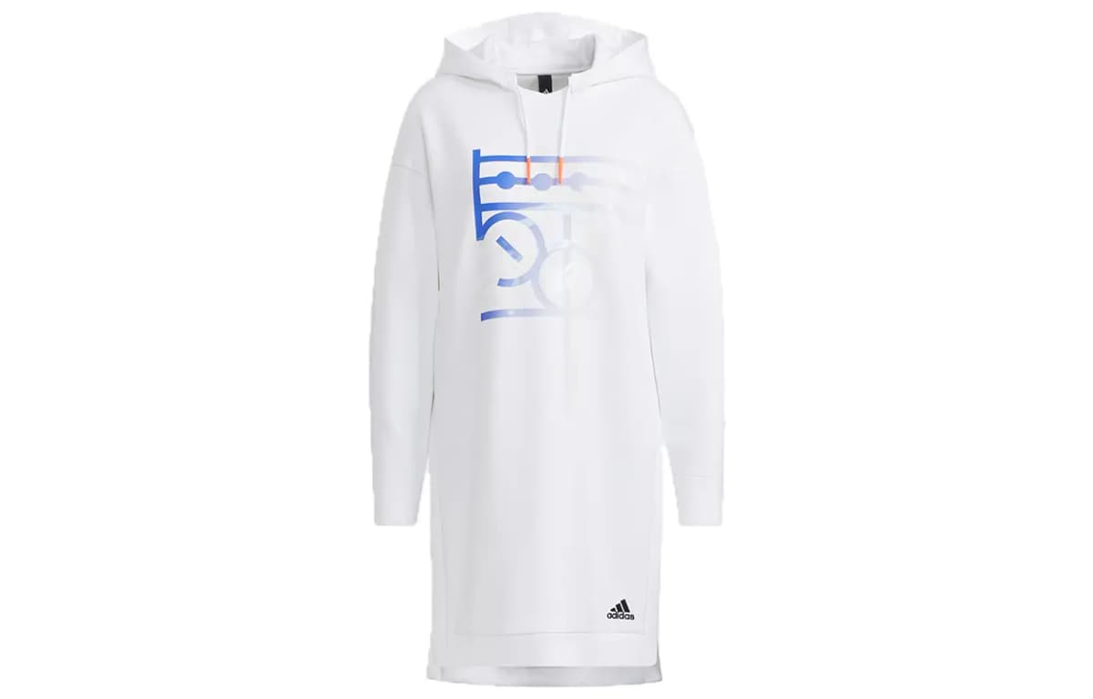 adidas Wx W Long Swt Qadın Hoodie Ağ