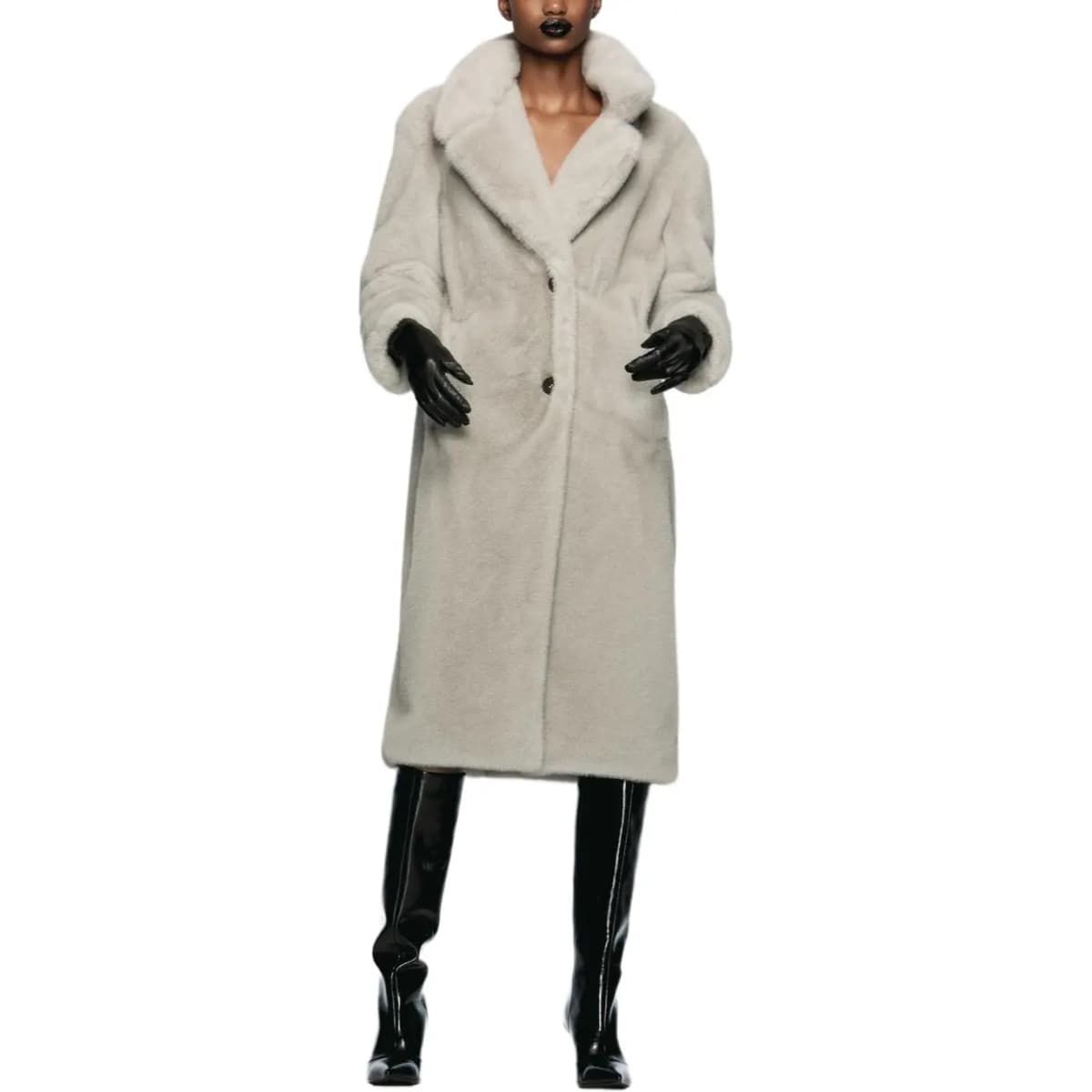 ZARA Halloween Limited Edition Palto Qadın Boz 3