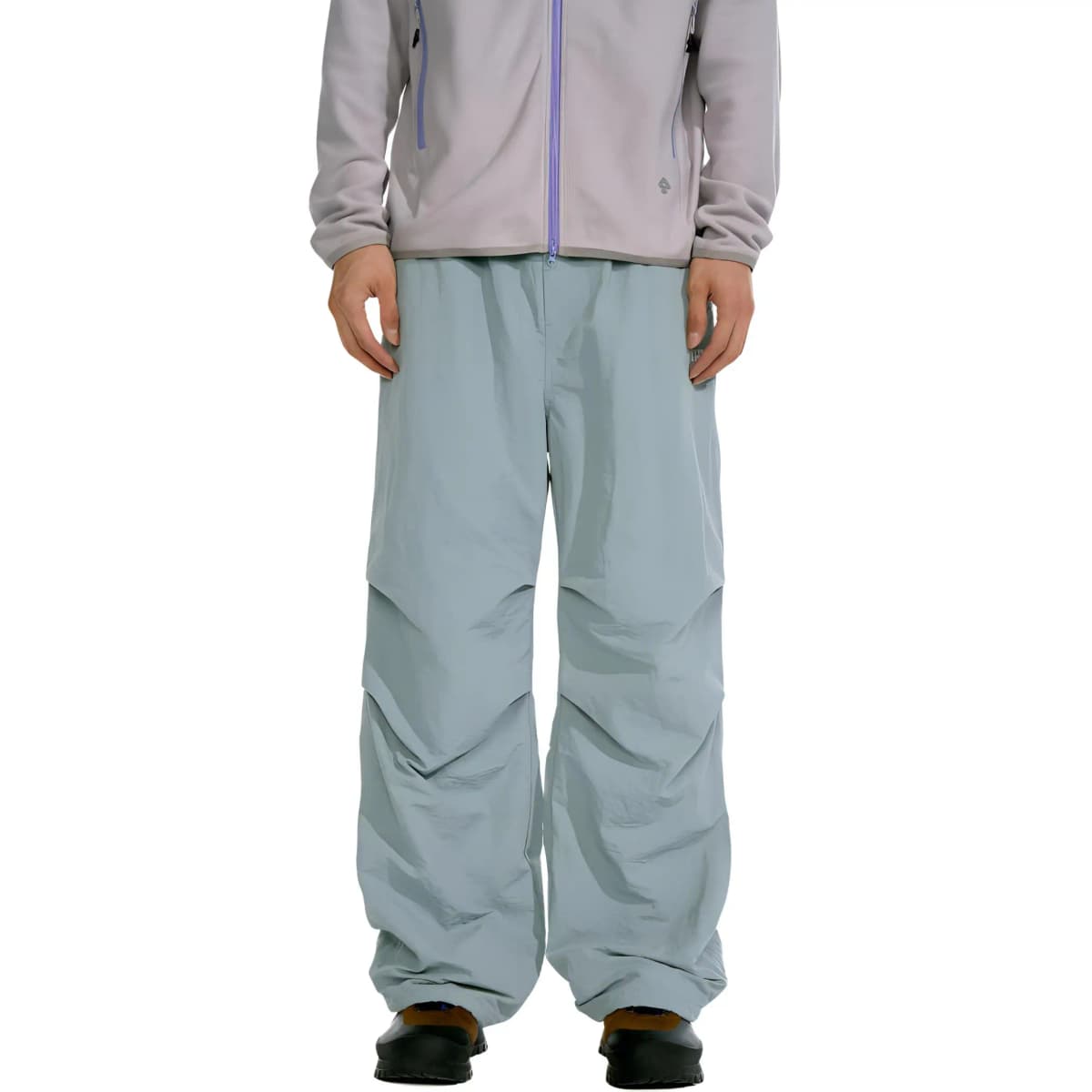 NOTHOMME Outdoor 5A Antibacterial Triple-Proof Solid Color Paratrooper Pants Loose Warm Fleece-Lined Casual Pants Unisex 8