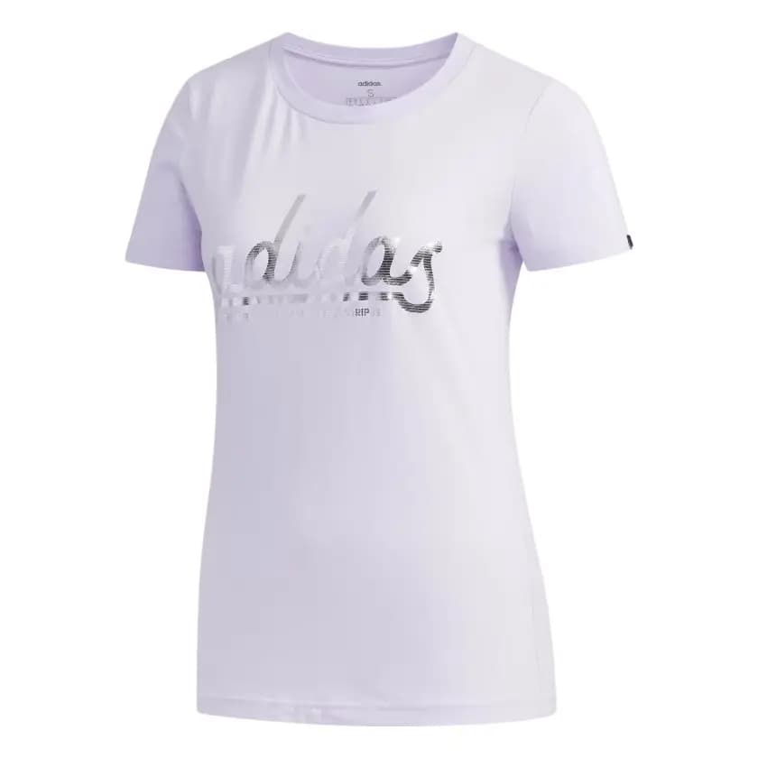 Adidas Qadın T-Shirt Bənövşəyi/Gümüşü
