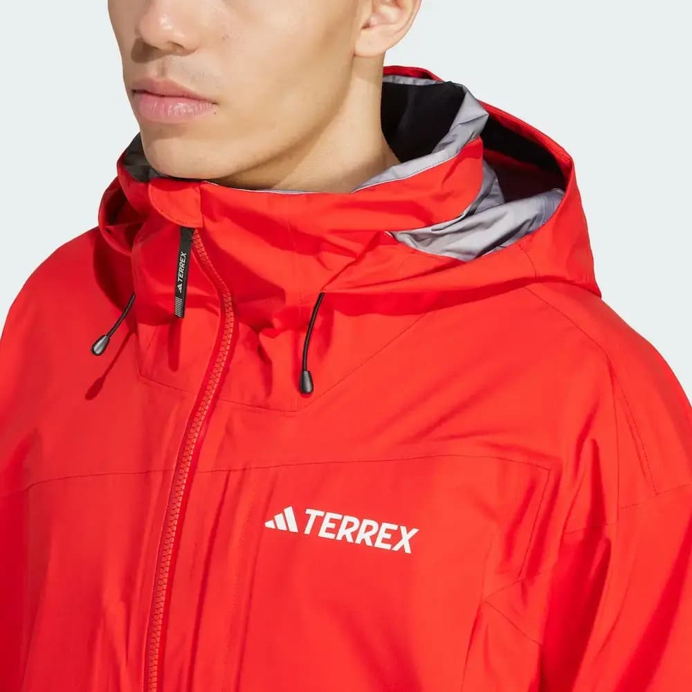 adidas FW24 XPERIOR GORE-TEX 3L Kişi Xizək Gödəkçəsi Qırmızı 5