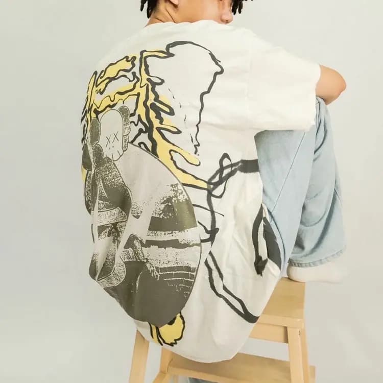 Travis Scott Cactus Jack + Kaws For Fragment Köynək 6