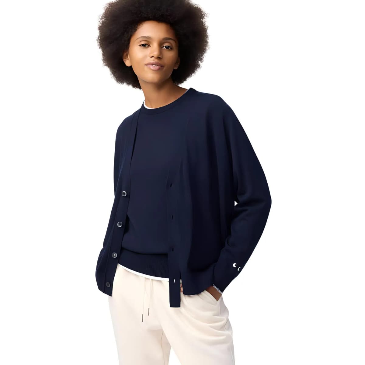 Anya Hindmarch X UNIQLO Qadın Triko İndiqo 2