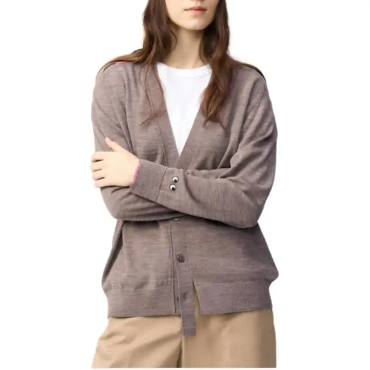 Anya Hindmarch X UNIQLO Qadın Jemper Qəhvəyi 2