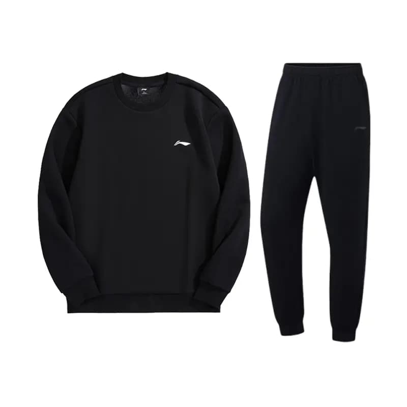 Li-Ning Kişi İdman Geyimi Dəsti Qara