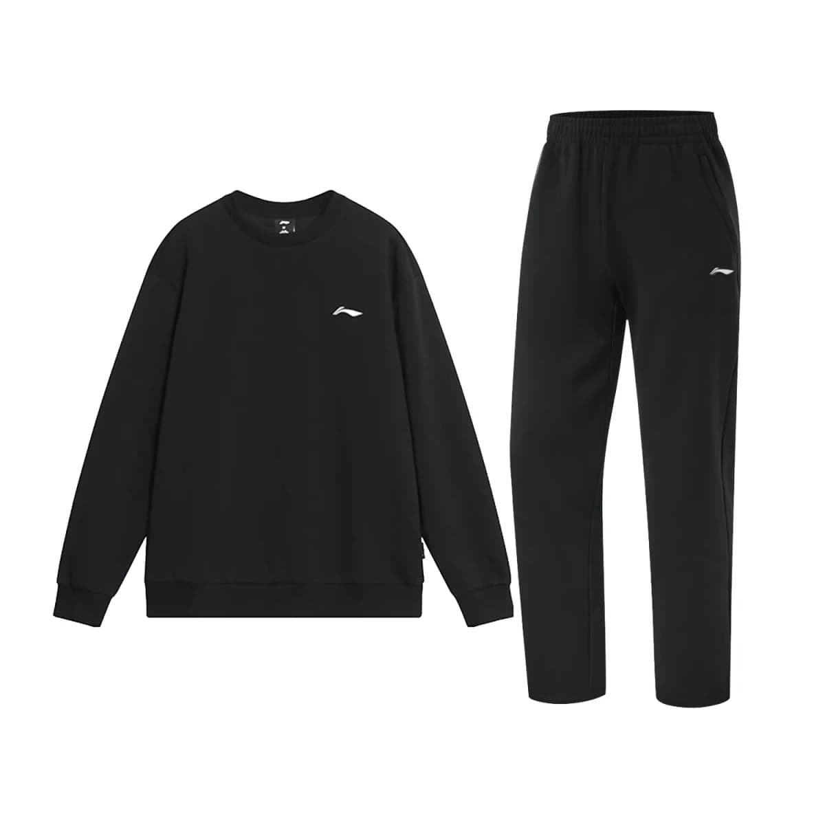 LiNing Unisex İdman Geyimi Dəsti Qara
