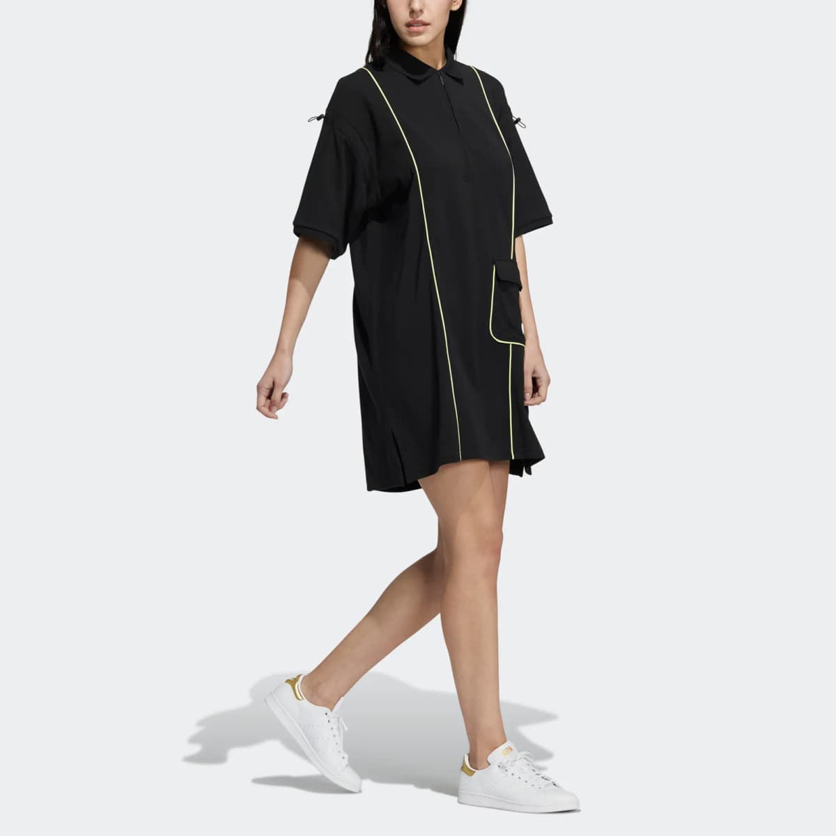adidas Originals Next Gen Polo Yaxa Qadın Donu Qara 4