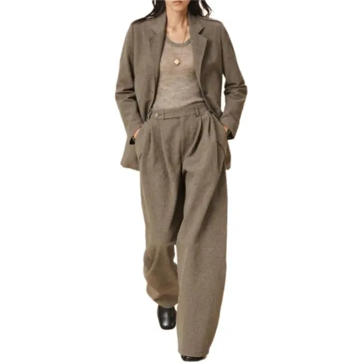 ZARA SRPLS Series Business Suits Women's Khaki 3