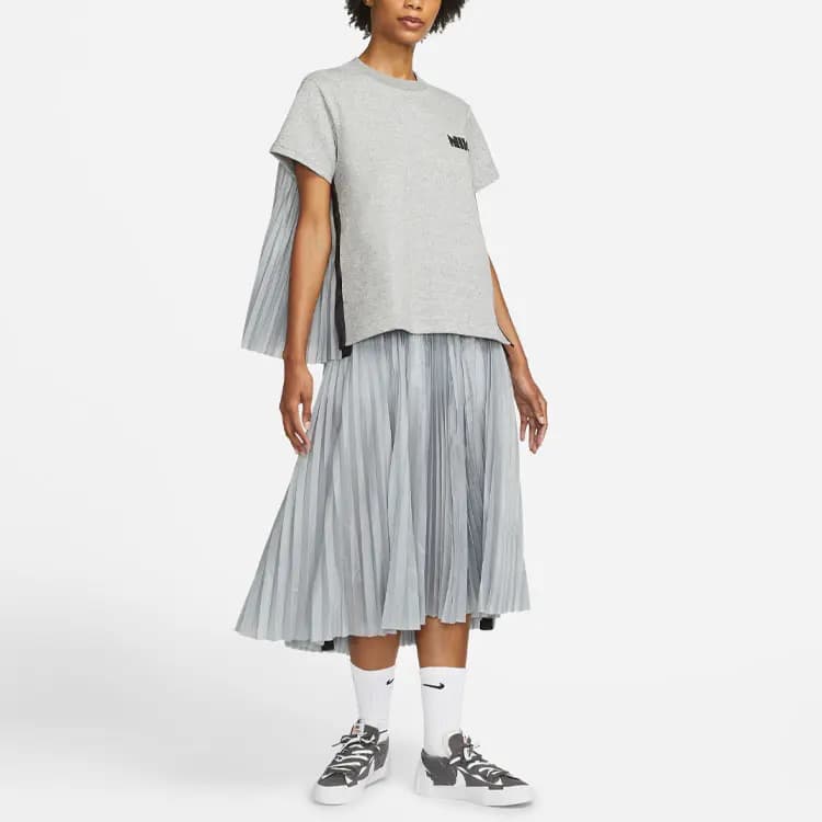 Sacai X Nike Casual Long Skirts Women's Gray 3