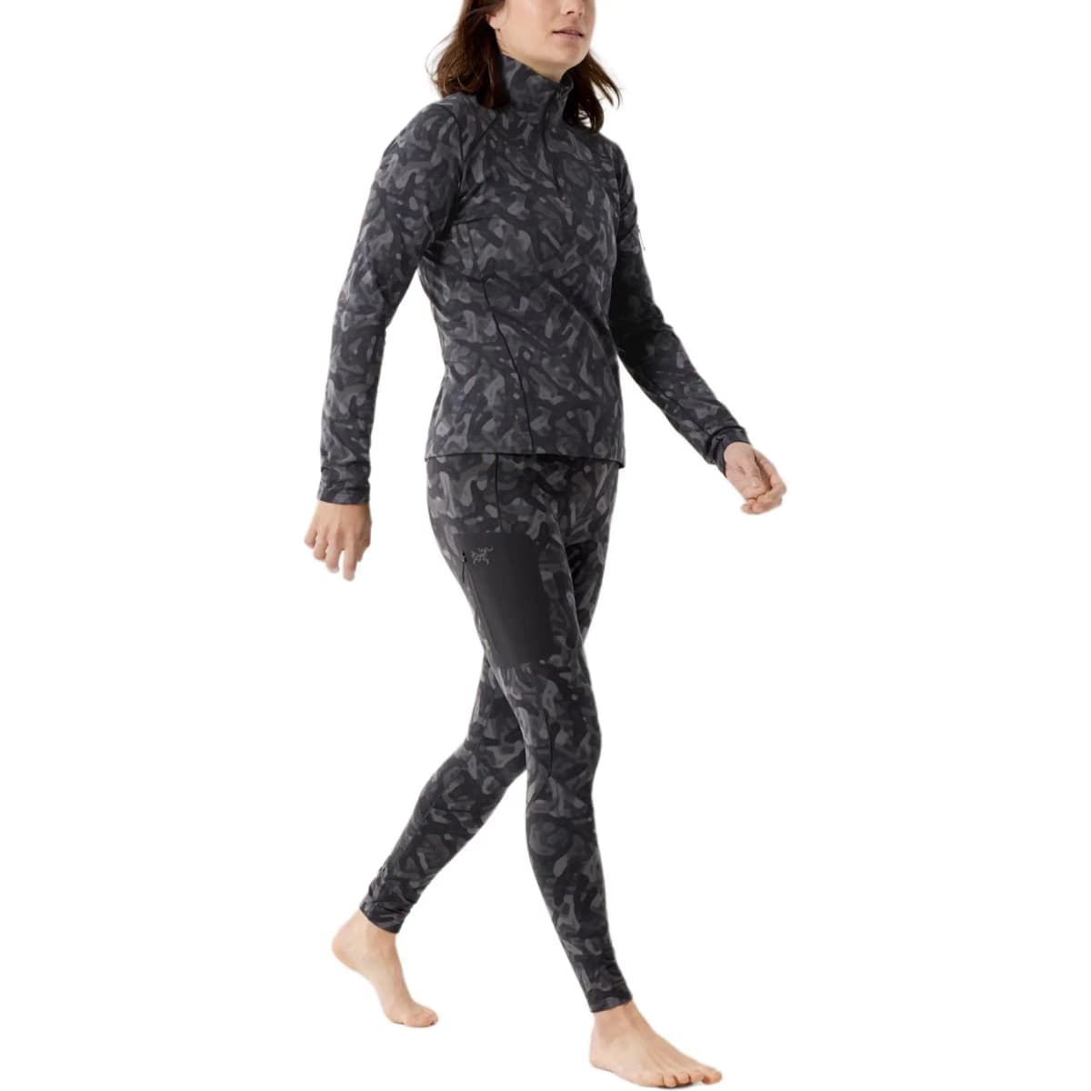 Arcteryx RHO FW24 Rho LT Bottom Print Women's Leggings Women's Black 4
