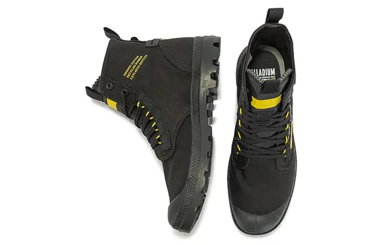 Palladium Pampa High-Top Unisex Kətan Ayaqqabı Qara 4