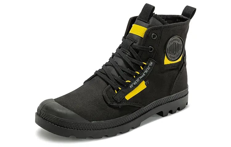 Palladium Pampa High-Top Unisex Kətan Ayaqqabı Qara 2