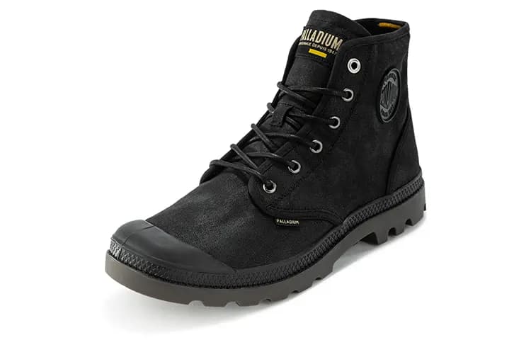 Palladium Pampa Hi Wax Unisex Kətan Ayaqqabı Qara 2