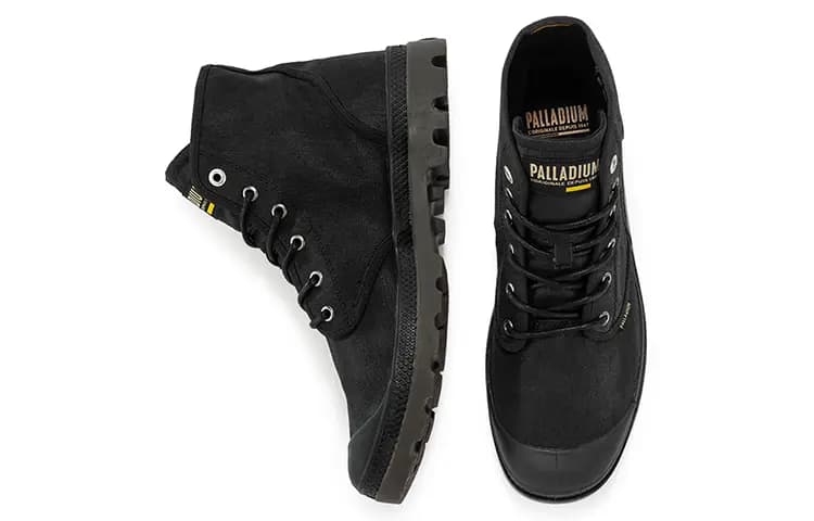 Palladium Pampa Hi Wax Unisex Kətan Ayaqqabı Qara 3