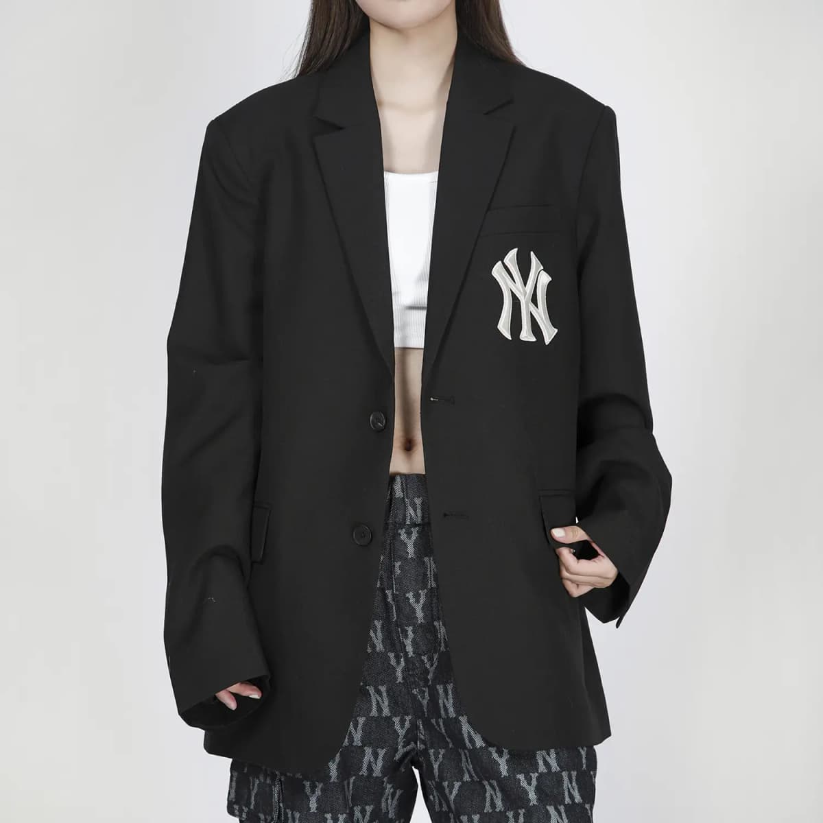 MLB SS21 New York Yankees Pencək Unisex Qara 3