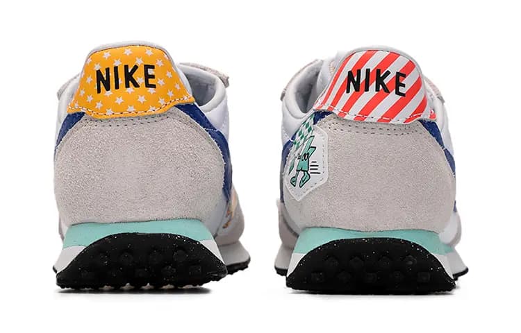 Nike Waffle Trainer 2 Uşaq Gündəlik Ayaqqabısı Boz/Ağ/Mavi 3