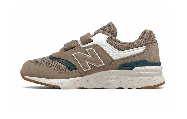 Middle Kid New Balance 997H Retro Casual Running Shoes Brown