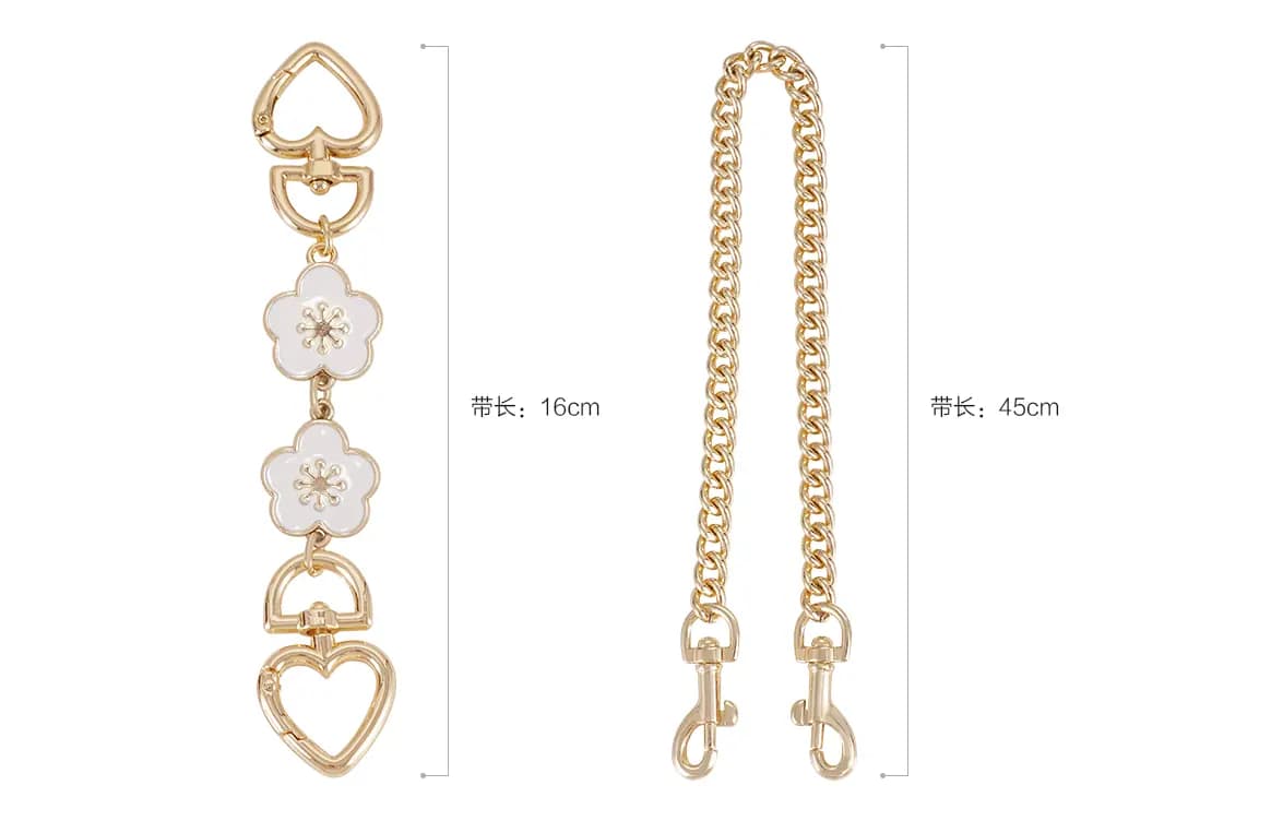 Lanbaofan COACH Laurel 31 Hobo Maple Bag Strap Extension Chain Unisex Qızılı 3