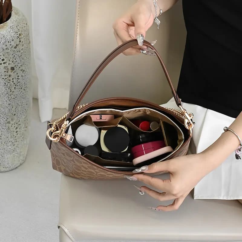 Lanbaofan COACH Laurel 31 Hobo Maple Bag Strap Extension Chain Unisex Qızılı 42