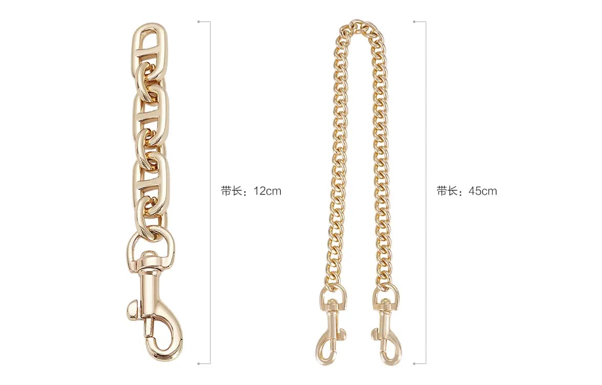 Lanbaofan COACH Laurel 31 Hobo Maple Bag Strap Extension Chain Unisex Qızılı 28