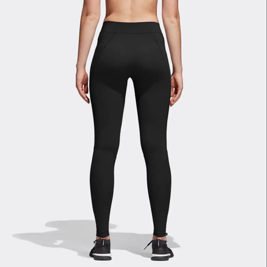 adidas Casual Comfortable Breathable Moisture-Wicking Tight Leggings Women's Black 4