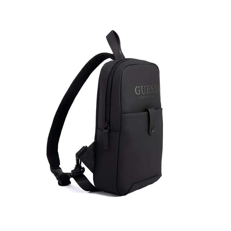 GUESS FRANCO Fashion Casual Trendy Versatile Synthetic Leather Chest Bag Small Unisex Black 2