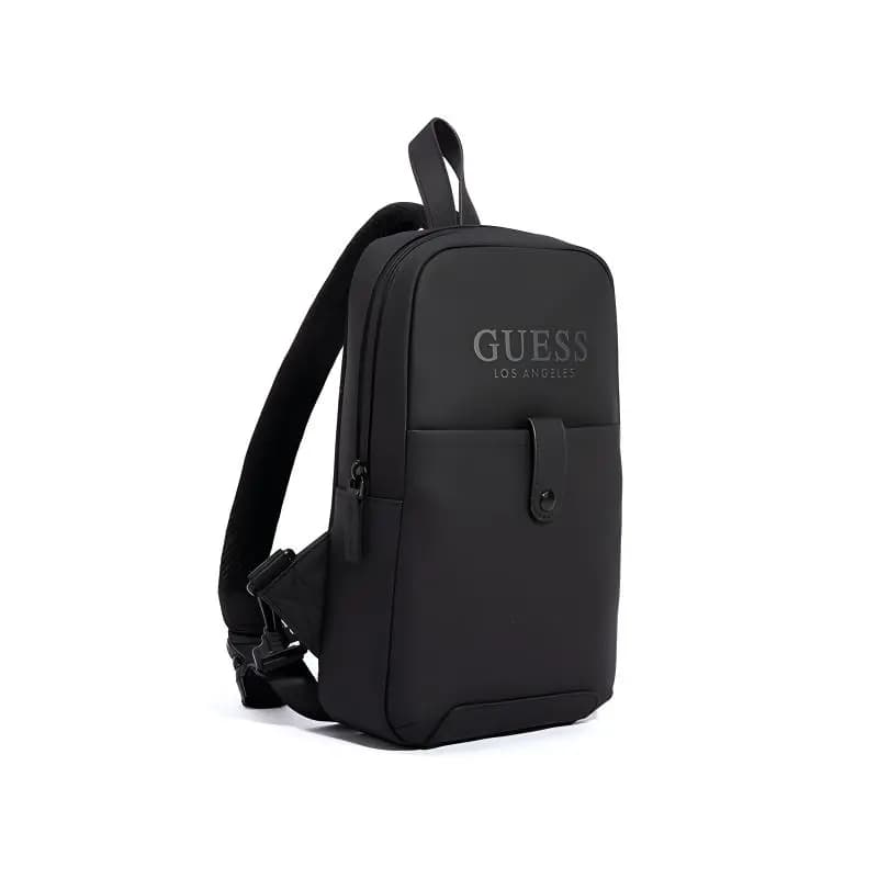 GUESS FRANCO Fashion Casual Trendy Versatile Synthetic Leather Chest Bag Small Unisex Black 3