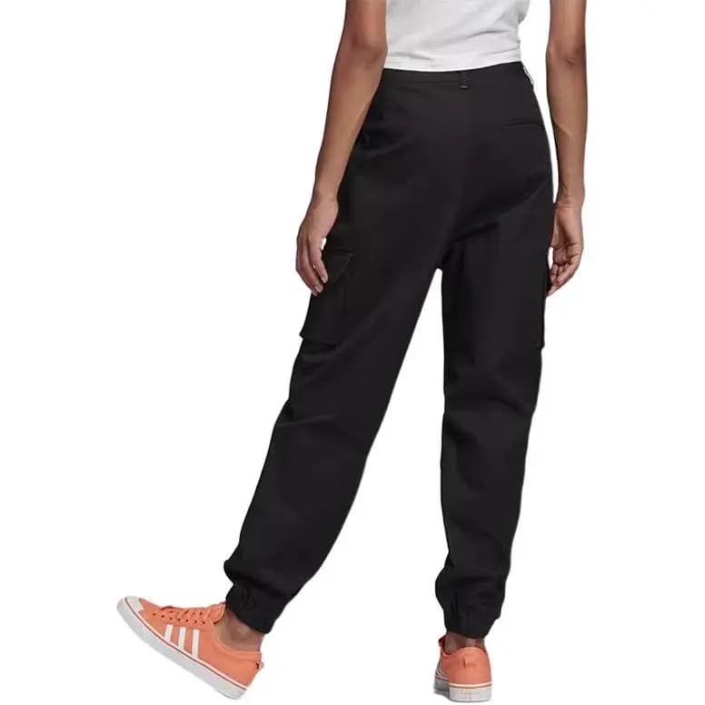 adidas Originals Loose Comfortable Jogger Fashion Cargo Pants Women's Black 5