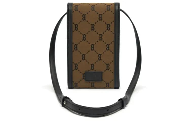 MLB Monogram Çiyindən Asılan Çanta Unisex Qəhvəyi 4