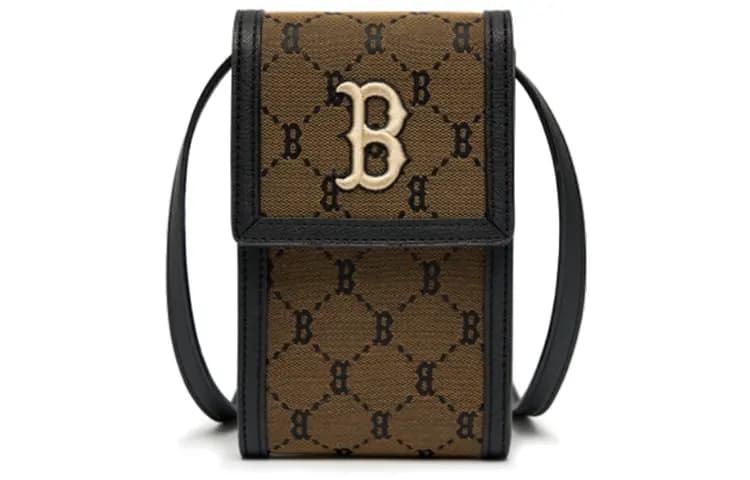 MLB Monogram Çiyindən Asılan Çanta Unisex Qəhvəyi