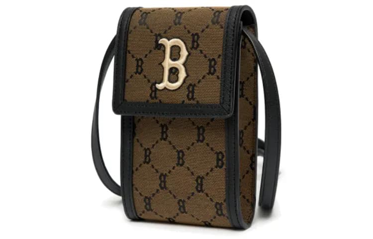 MLB Monogram Çiyindən Asılan Çanta Unisex Qəhvəyi 2