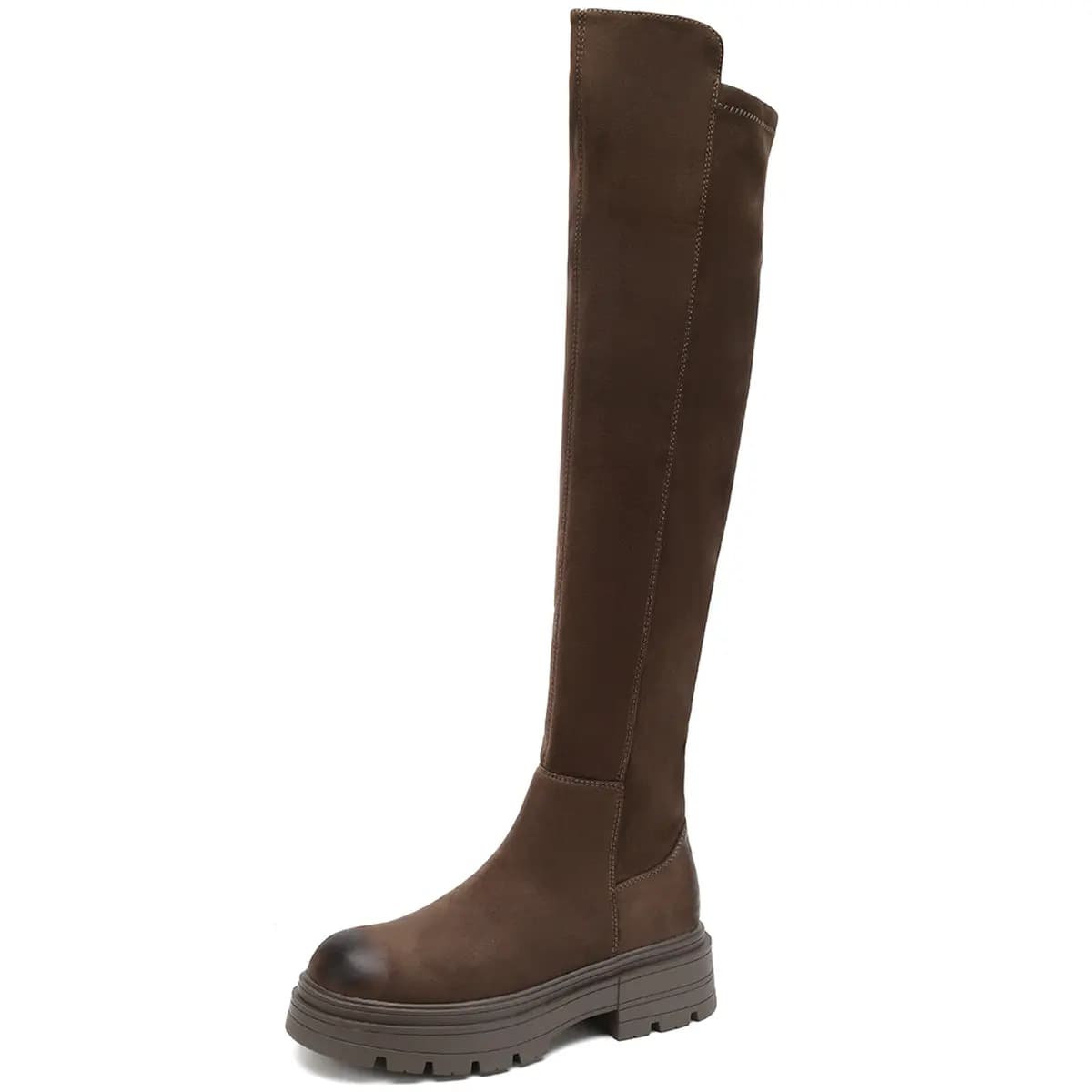 D:FUSE SCANDINAVIA Winter Combat Boots Over-The-Knee Boots Women's 6