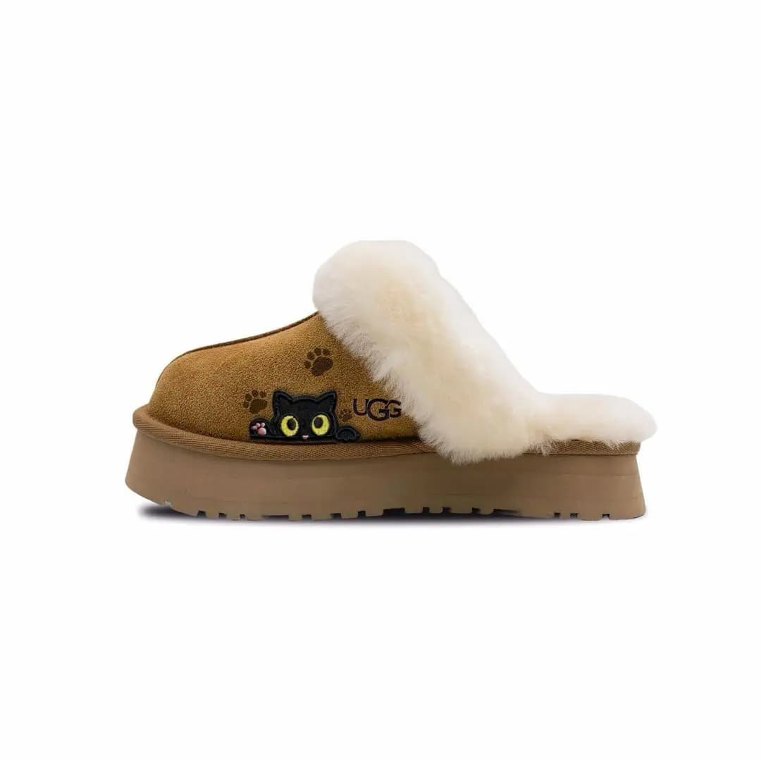 UGG Wrap-toe Qadın Ev Ayaqqabısı Şabalıdı Qəhvəyi