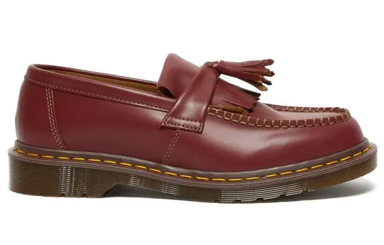 Dr.Martens Adrian Tassel Loafers Oxblood Quilon 2