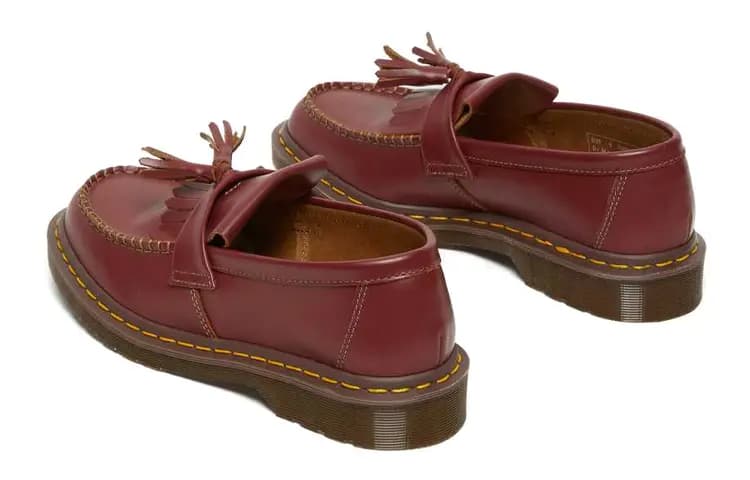 Dr.Martens Adrian Tassel Loafers Oxblood Quilon 5