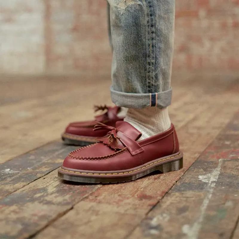 Dr.Martens Adrian Tassel Loafers Oxblood Quilon 7