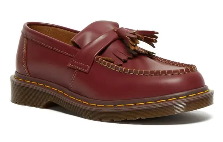 Dr.Martens Adrian Tassel Loafers Oxblood Quilon 3