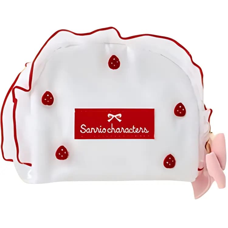 Sanrio Strawberry Cake Cinnamoroll Mini Bag Polyester Coin Purse Unisex White 3