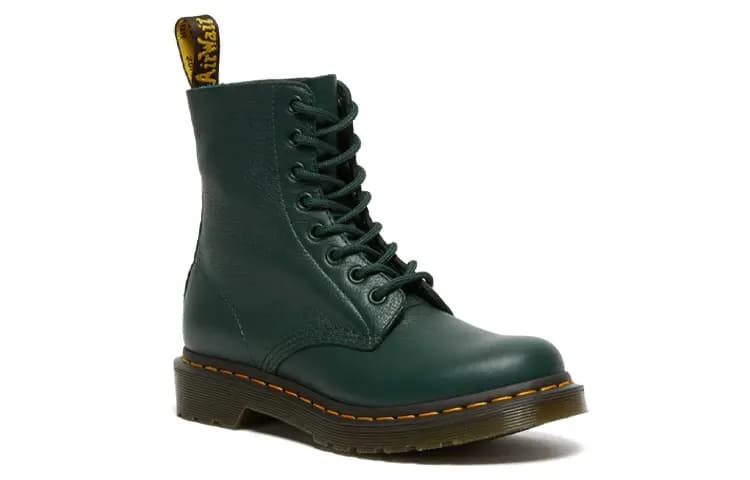 Dr.Martens 1460 Pascal Virginia Martin Qadın Çəkməsi Yaşıl 3