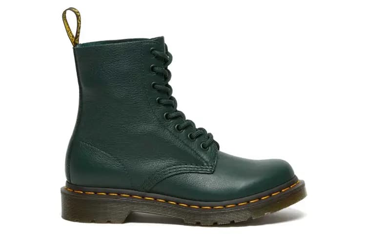 Dr.Martens 1460 Pascal Virginia Martin Qadın Çəkməsi Yaşıl 2