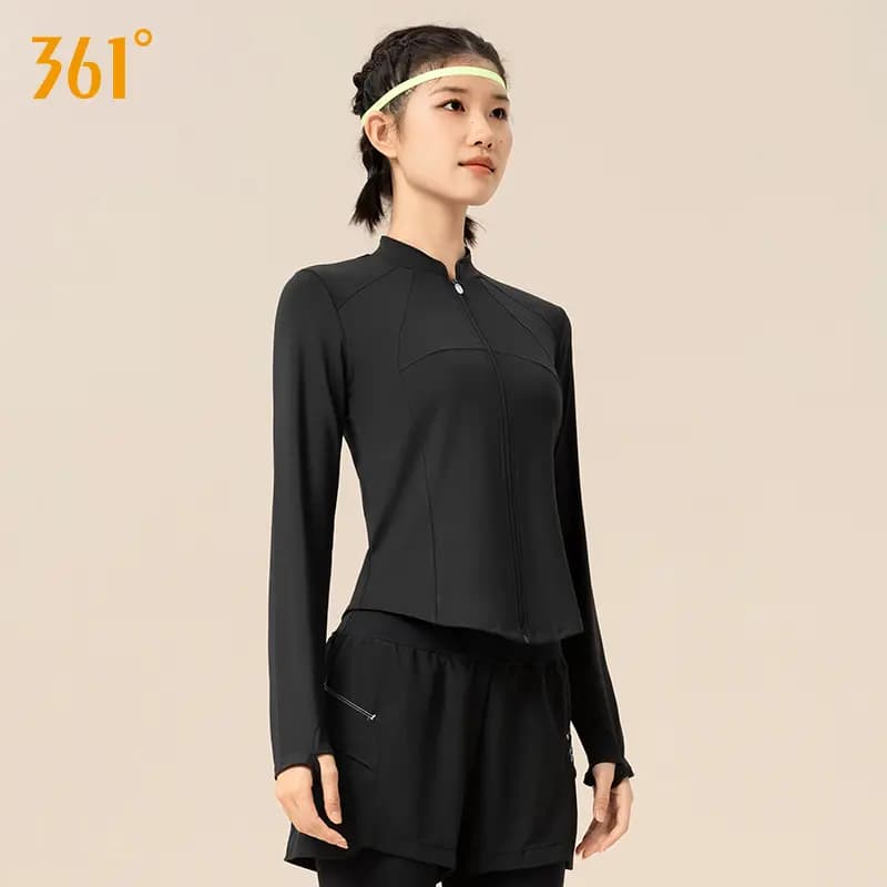 361° Training Series Fermuarlı Fitness Üstü Qadın 12