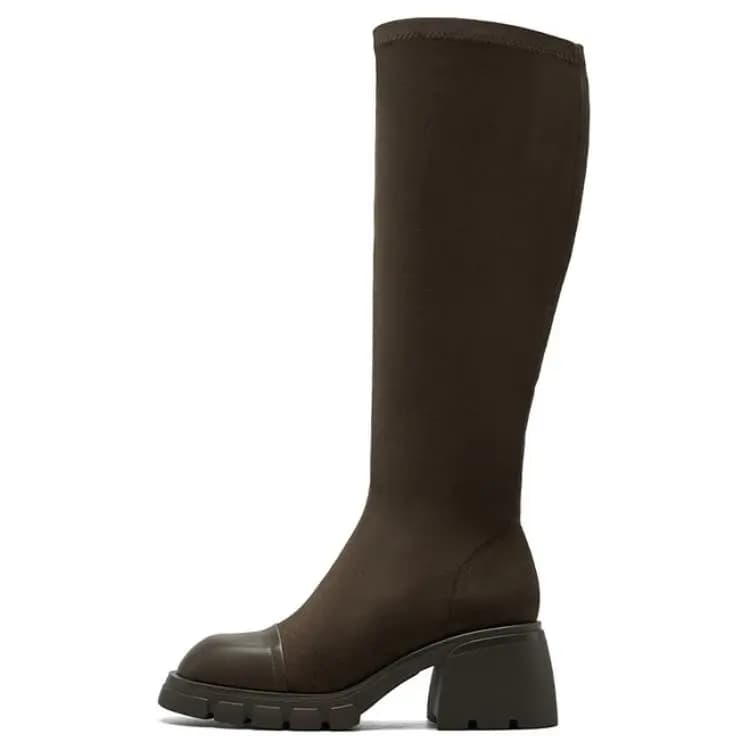 NINE WEST Dəri Uzunboğaz Qadın Çəkməsi